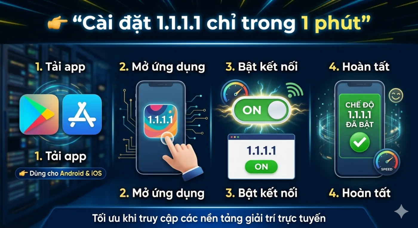 cài đặt 1111 trong 1 phút